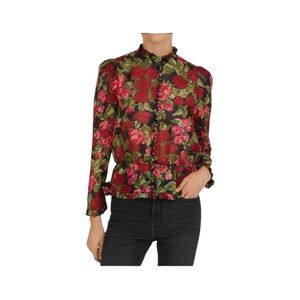 The Kooples Paris Sheer Floral Blouse Sz 4
Romantic grunge Bohemian Lightweight